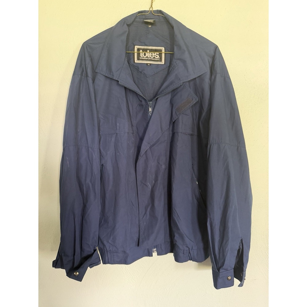 Vintage Totes Weather Protectors Jacket XL Teal Nylon Windbreaker 90s